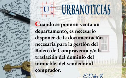 DOCUMENTACIÓN NECESARIA PARA VENDER UN DEPARTAMENTO CON EL TITULAR RESIDENTE EN EL PAÍS:
