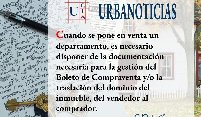 DOCUMENTACIÓN NECESARIA PARA VENDER UN DEPARTAMENTO CON EL TITULAR RESIDENTE EN EL PAÍS:
